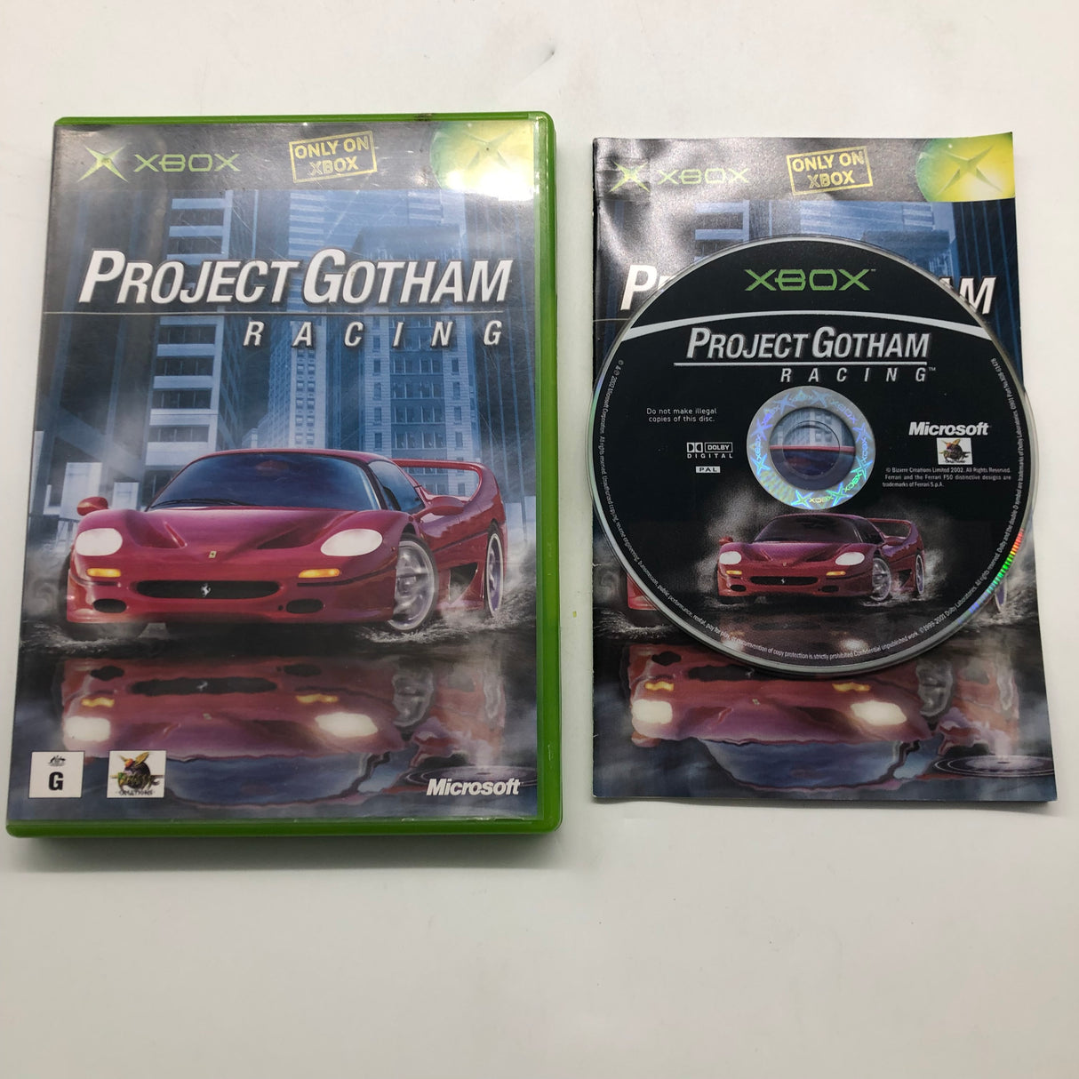 Project Gotham Racing Xbox Original Game + Manual PAL