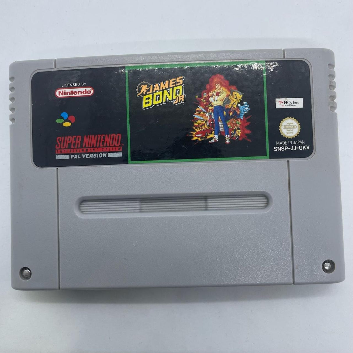 James Bond Jr Super Nintendo SNES Game Cartridge PAL