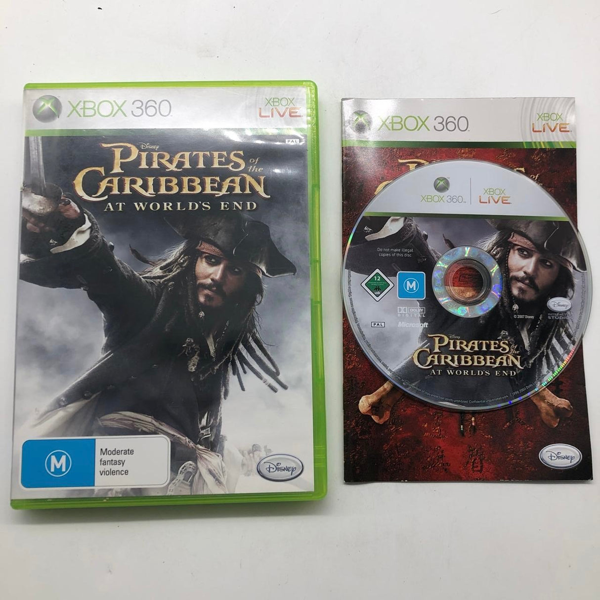 Pirates of the Caribbean: At World's End Xbox 360 Game + Manual PAL