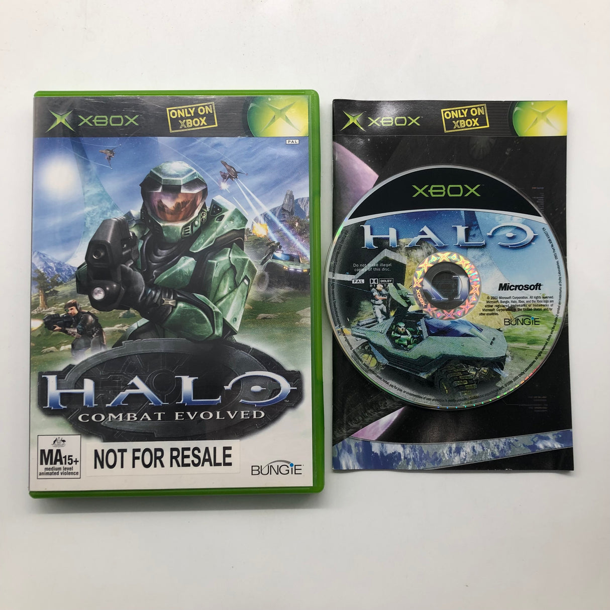 Halo Combat Evolved Xbox Original Game + Manual PAL