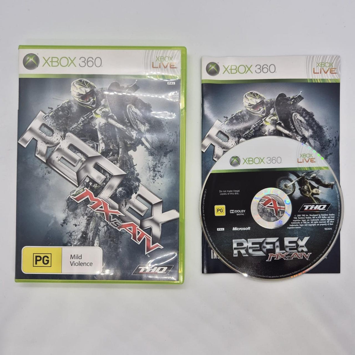 Reflex MX vs ATV Xbox 360 Game + Manual PAL