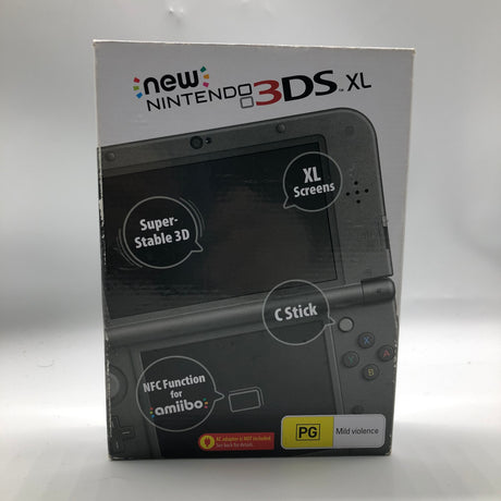 New Nintendo 3DS XL Metallic Black Console Boxed 25AU4