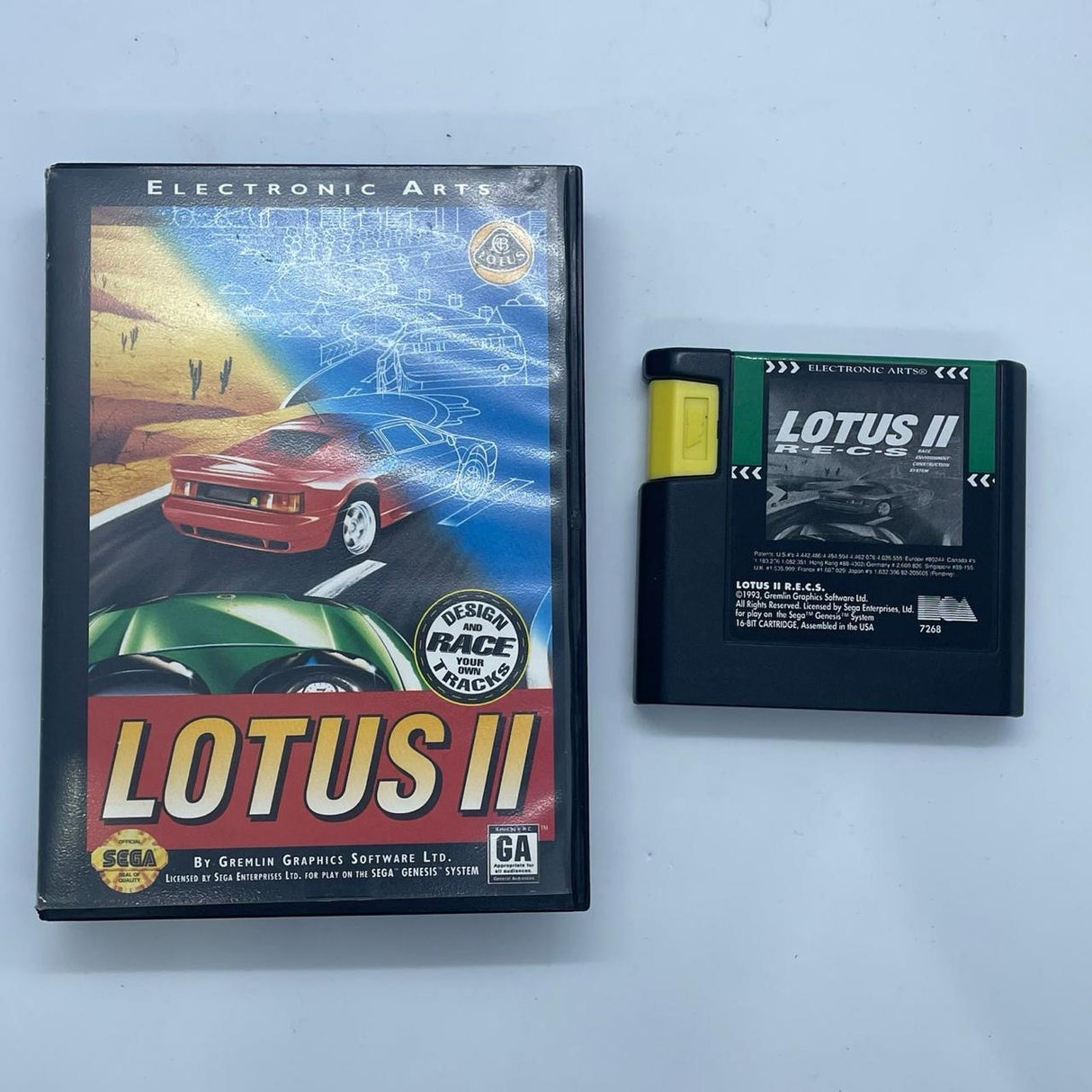 Lotus II 2 Sega Mega Drive Game PAL