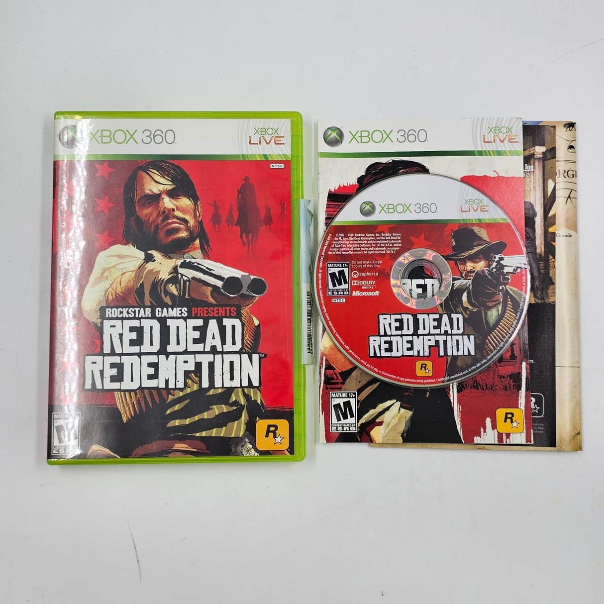 Red Dead Redemption Xbox 360 Game + Manual PAL 16JE4 - Trippy Trades 