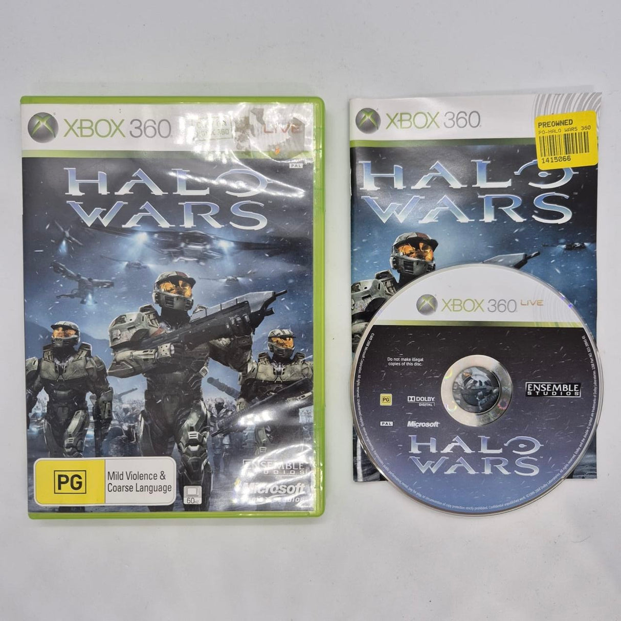 Halo Wars Xbox 360 Game + Manual PAL