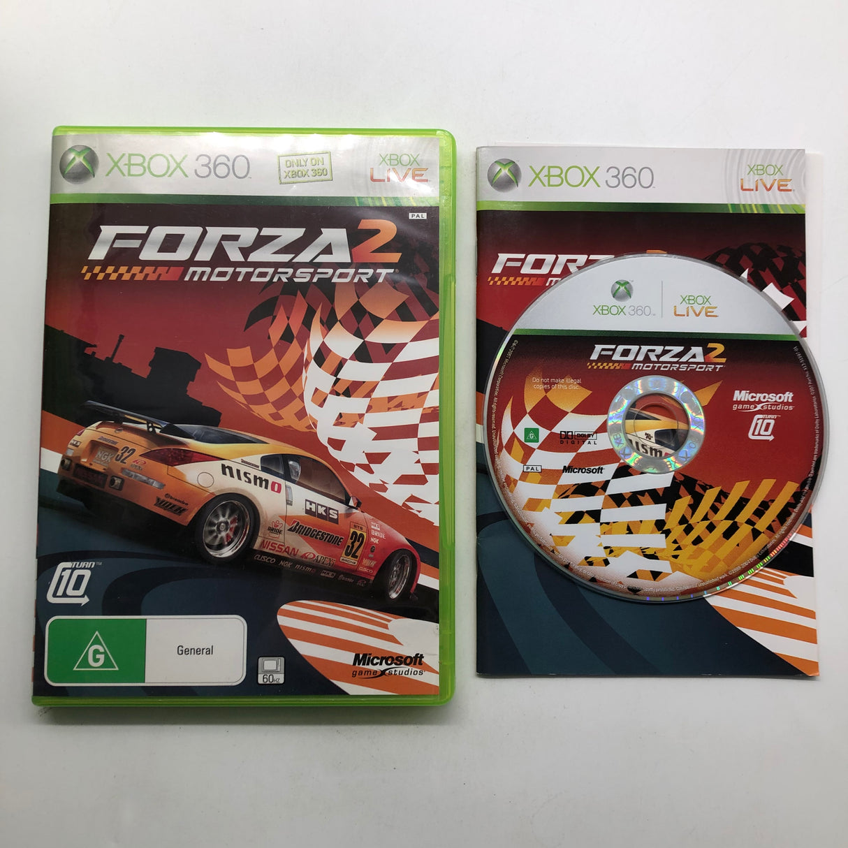 Forza Motorsport 2 Xbox 360 Game + Manual PAL 25AU4