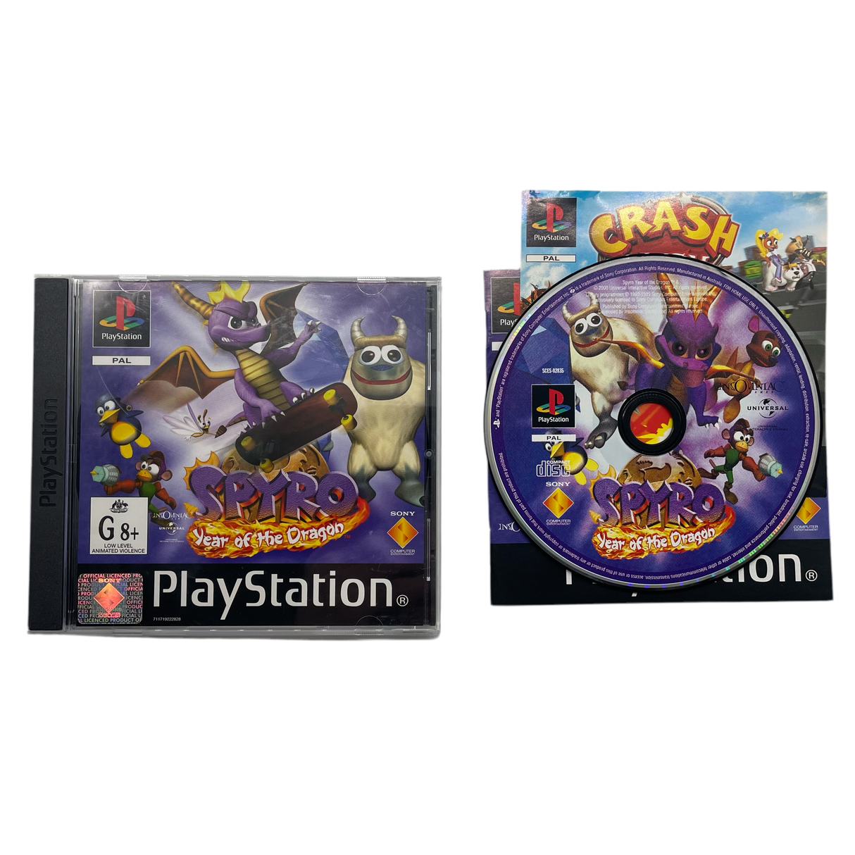 Spyro Year of the Dragon PlayStation 1 PS1 Game + Manual PAL