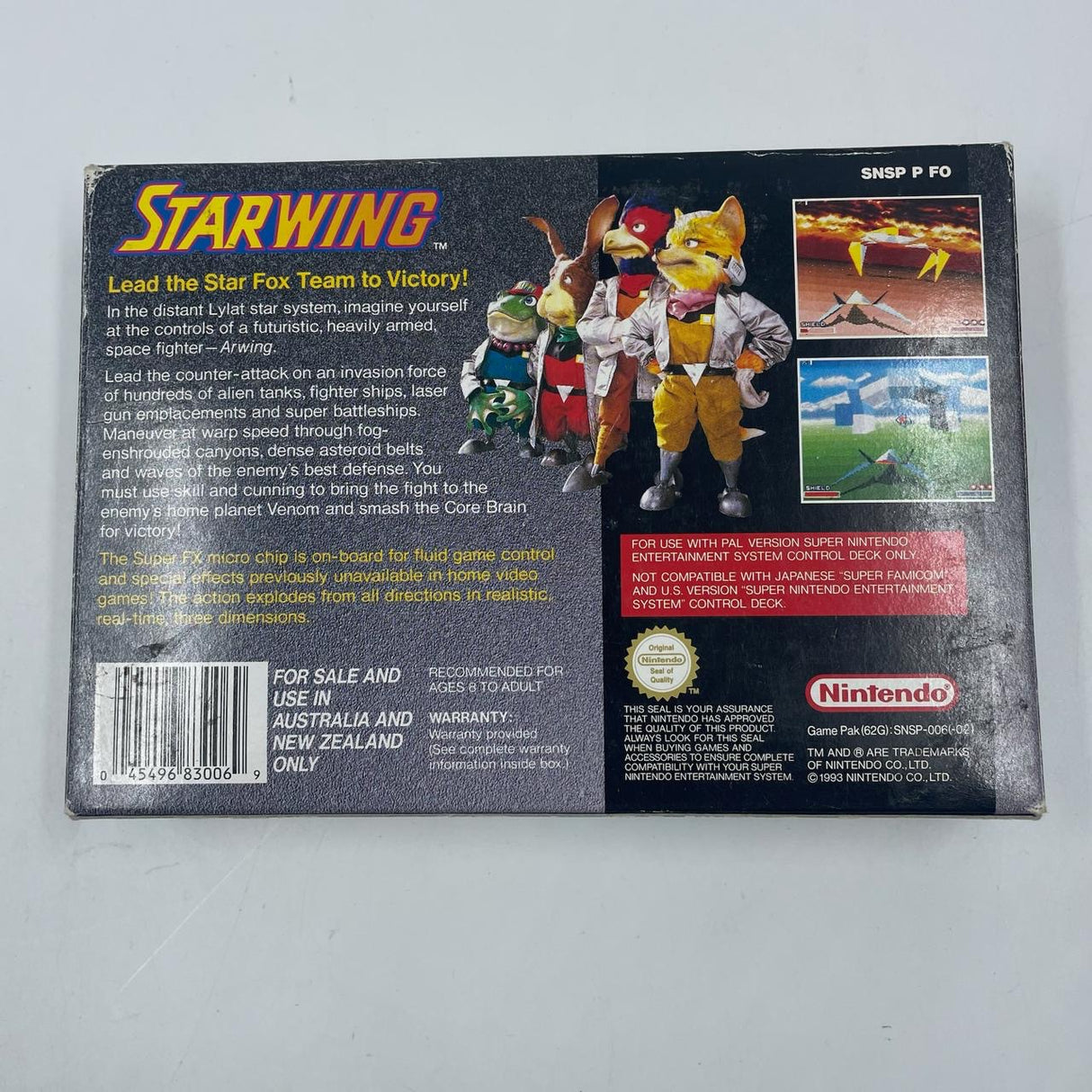 Starwing Super Nintendo SNES Game Boxed Complete PAL