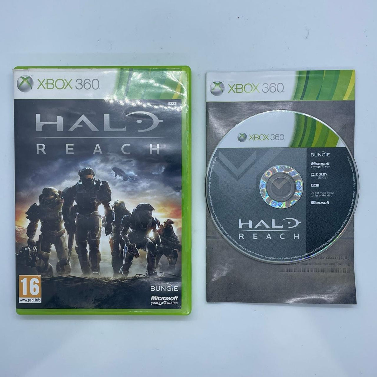 Halo Reach Xbox 360 Game + Manual PAL