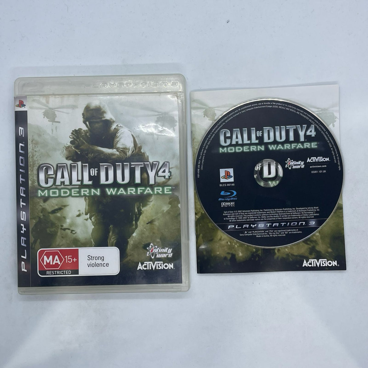 Call Of Duty 4 Modern Warfare PS3 Playstation 3 Game + Manual