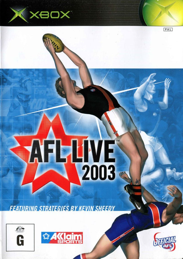 AFL Live 2003 Xbox Game PAL Microsoft Xbox Game