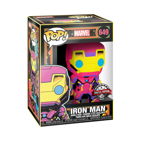 Marvel Blacklight Iron Man #649 Pop Vinyl Figure