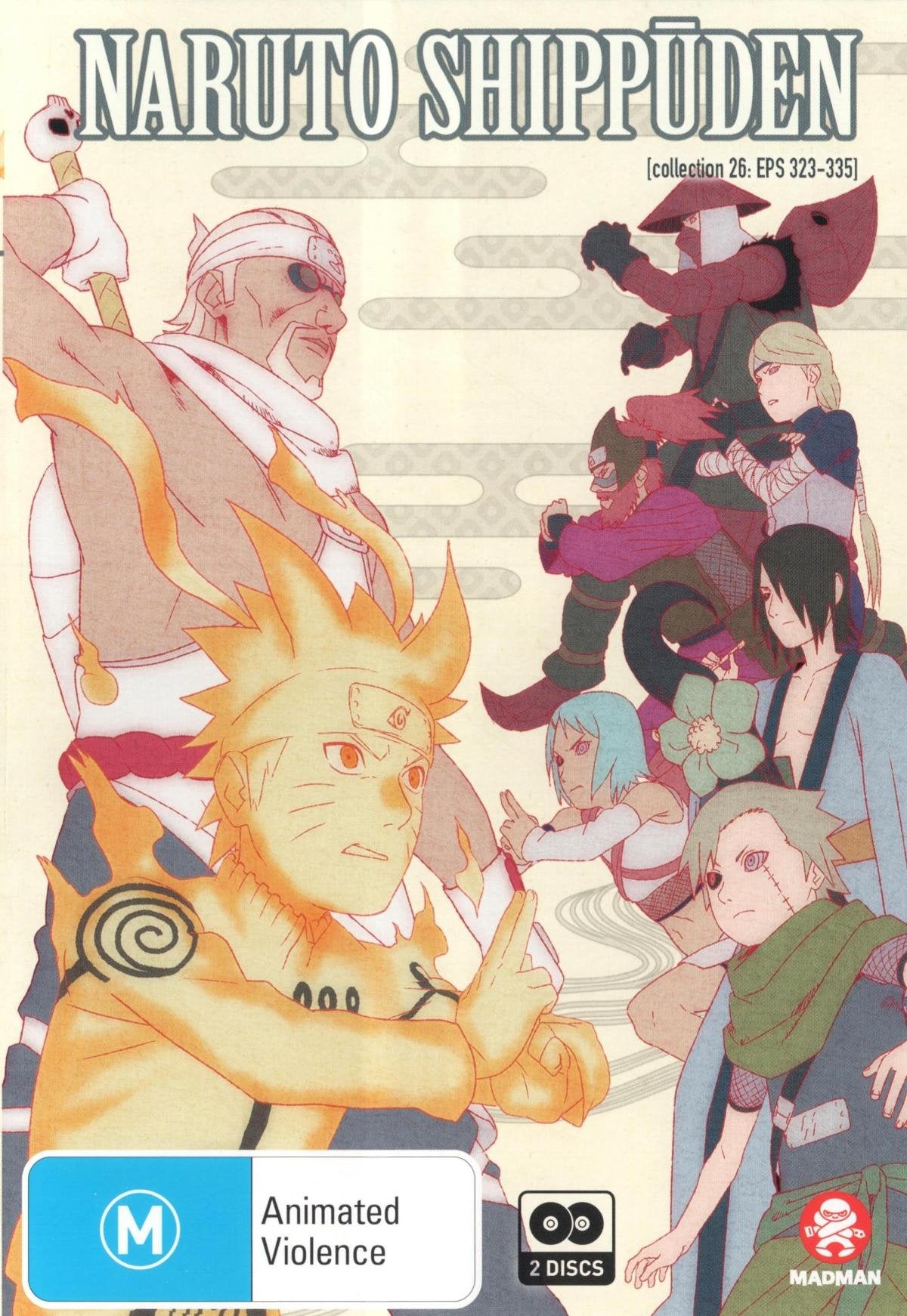 Naruto Shippuden Collection 26 EPS 323-335 DVD