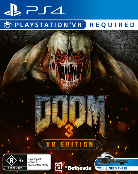 Doom 3: VR Edition - PlayStation 4 PS4 Game Brand New Sealed - Trippy Trades 