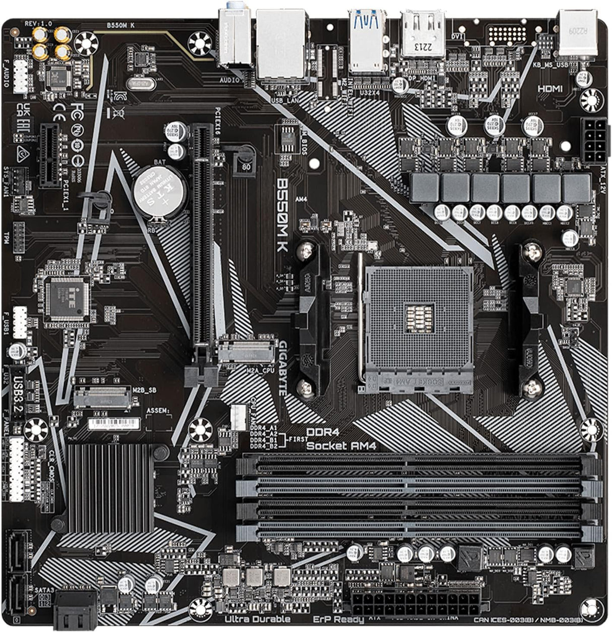 Gigabyte B550 MK Motherboard AMD Socket AM4