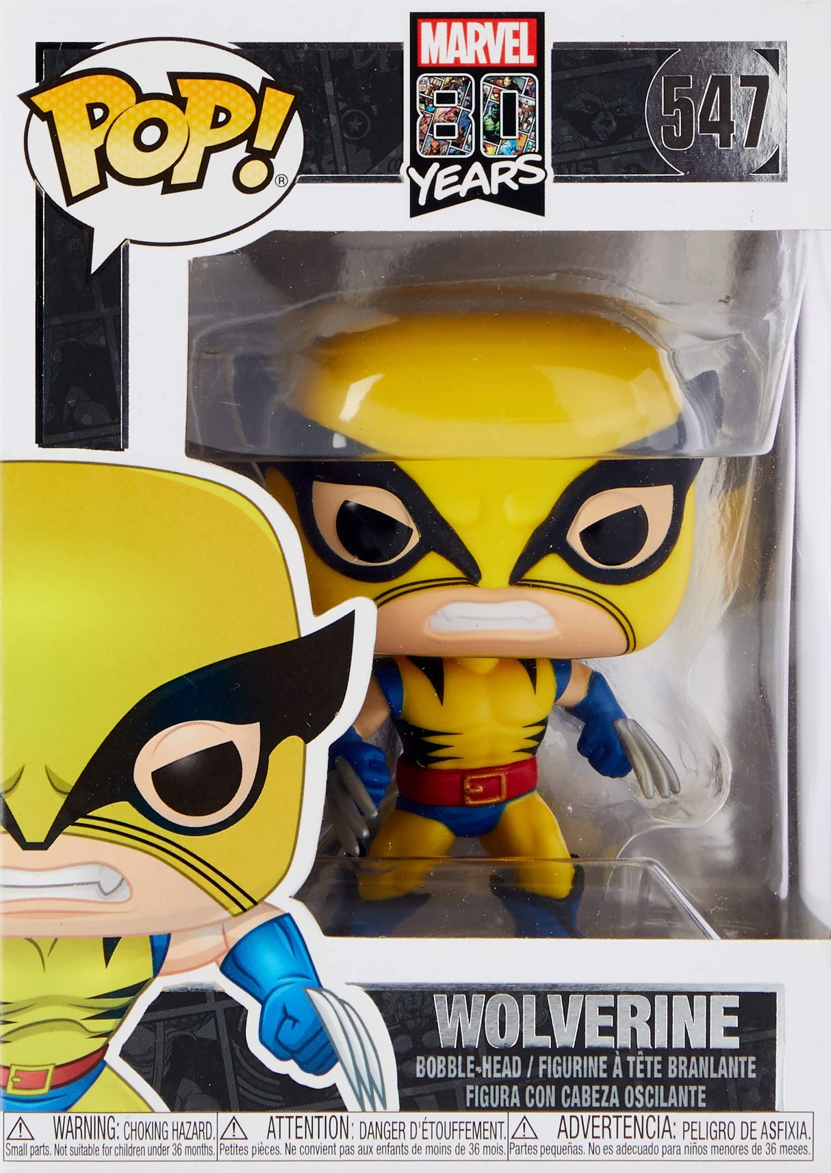 Marvel 80th Wolverine #547 Funko Pop Vinyl Figure