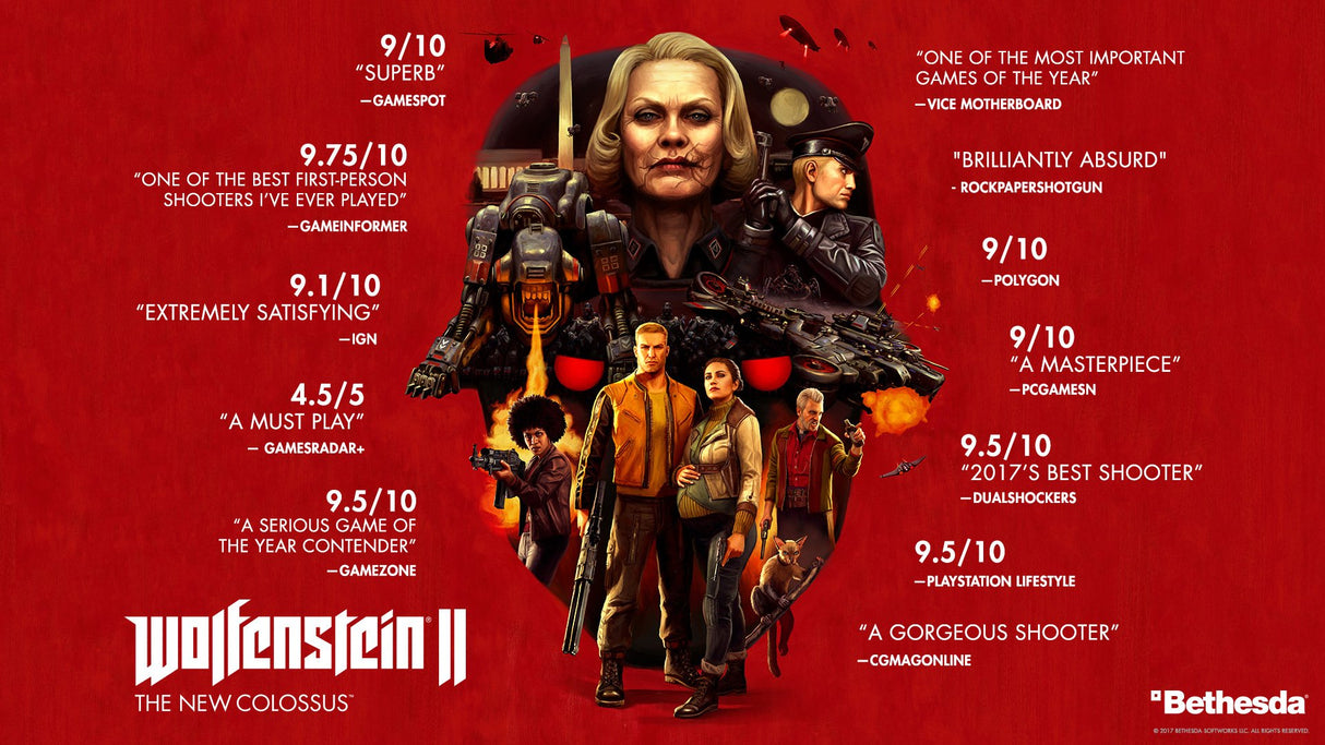 Wolfenstein 2 The New Colossus Xbox One Game