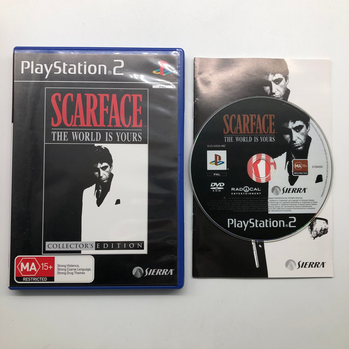 Scarface The World is Yours PS2 Playstation 2 Game + Manual PAL 25AU4