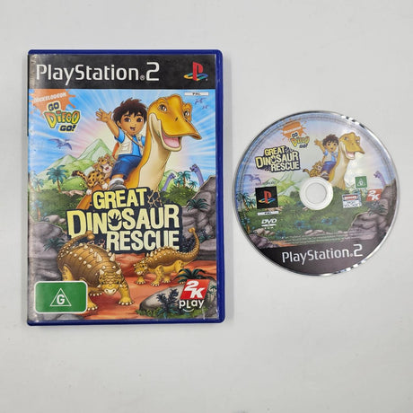 Go Diego Go Great Dinosaur Rescue PS2 Playstation 2 Game PAL 9JE4 - Trippy Trades 