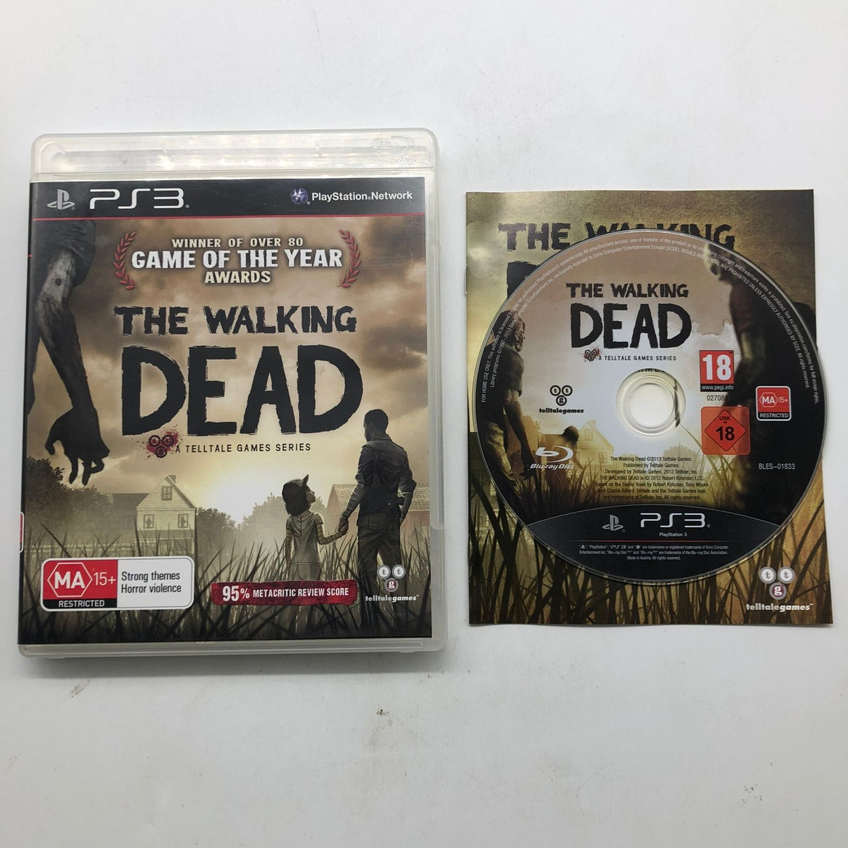 The Walking Dead A Telltale Game Series PS3 Playstation 3 Game + Manual PAL