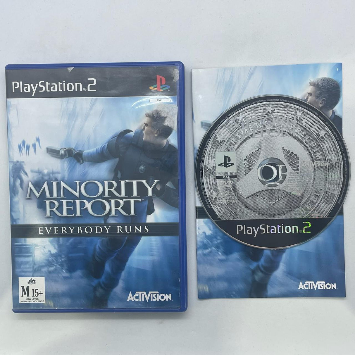 Minority Report Everybody Runs PS2 Playstation 2 Game + Manual PAL