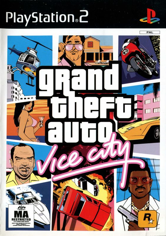 Grand Theft Auto: Vice City Playstation 2 PS2 Game PAL Sony Playstation 2 Game