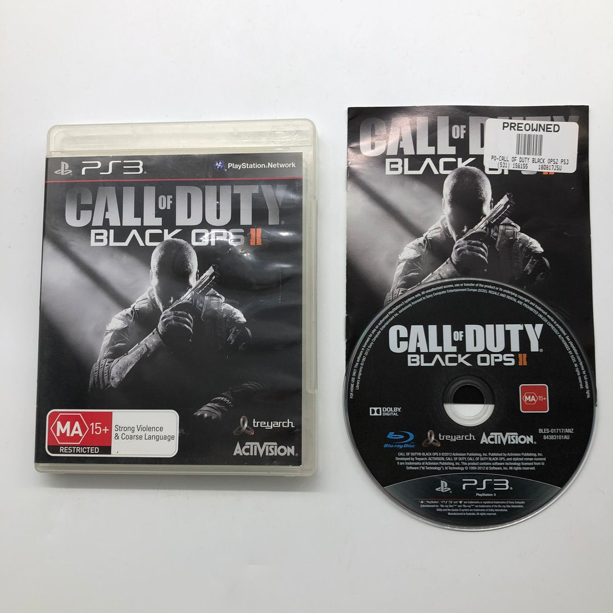 Call Of Duty Black Ops II Playstation 3 PS3 Game + Manual