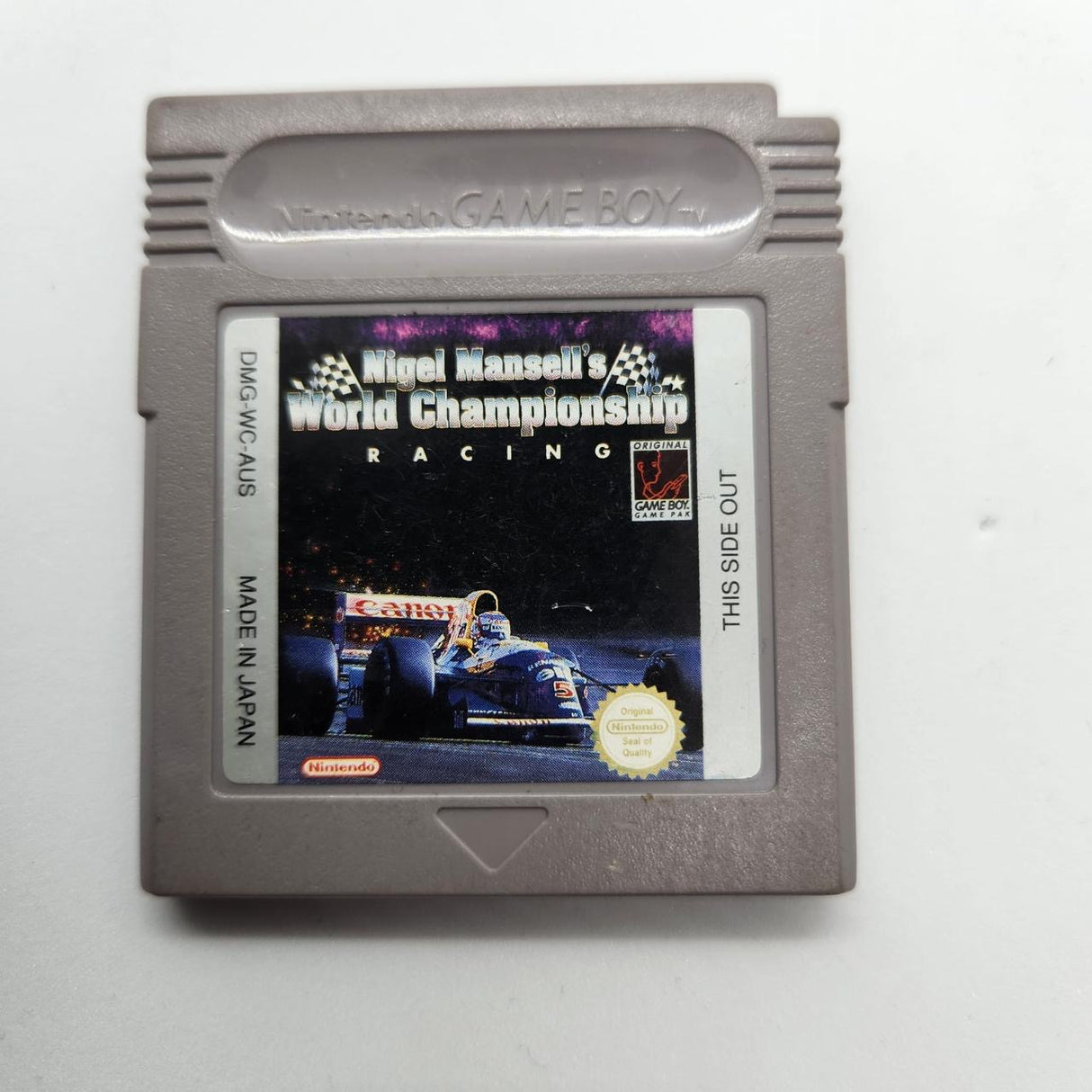 Nigel Mansell's World Championship Nintendo Gameboy Original Game Cartridge