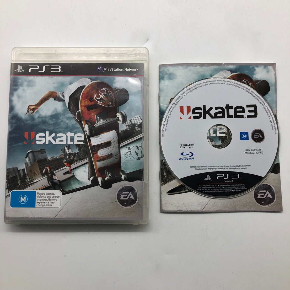 Skate 3 PS3 Playstation 3 Game + Manual 25AU4