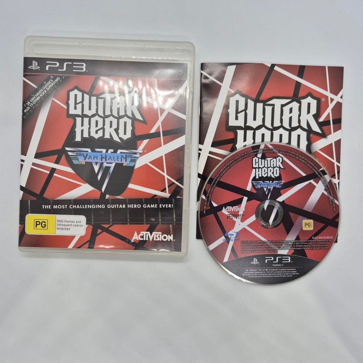 Guitar Hero Van Halen PS3 Playstation 3 Game + Manual