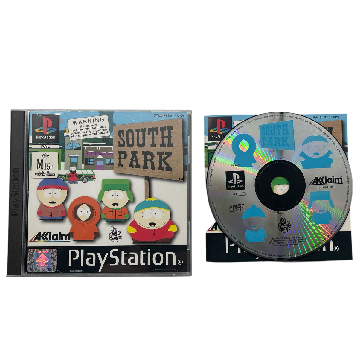 South Park PlayStation 1 PS1 Game + Manual PAL