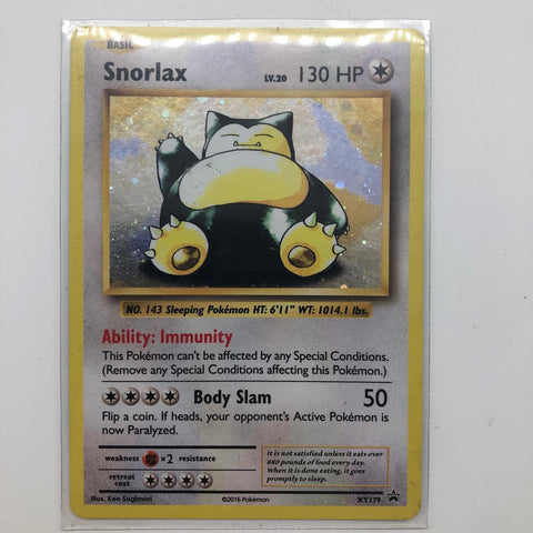 Snorlax Pokemon Card XY179 Black Star 28A4