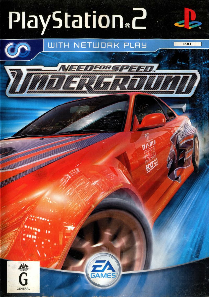 Need for Speed: Underground Playstation 2 PS2 Game PAL Sony Playstation 2 Game