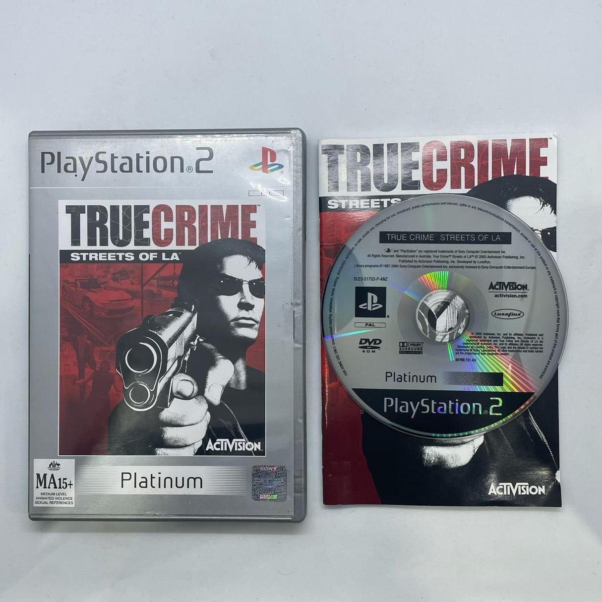 True Crime Streets of LA PS2 Playstation 2 Game + Manual PAL