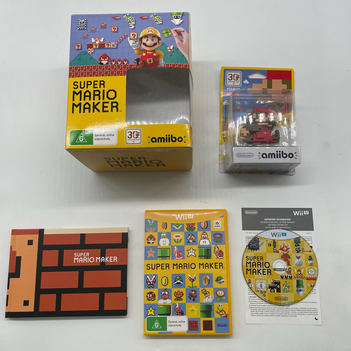 Super Mario Maker Amiibo Collector’s Edition Nintendo Wii U Game