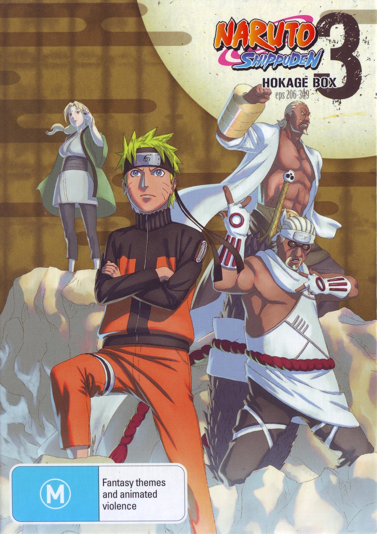 Naruto Shippuden Hokage Box 3 eps 206-309 DVD