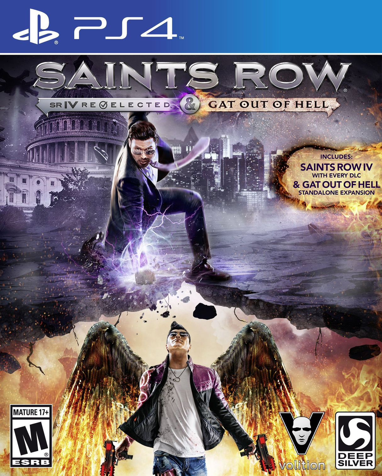 Saints Row IV Re-Elected and Gat Out of Hell PS4 Playstation 4 Game