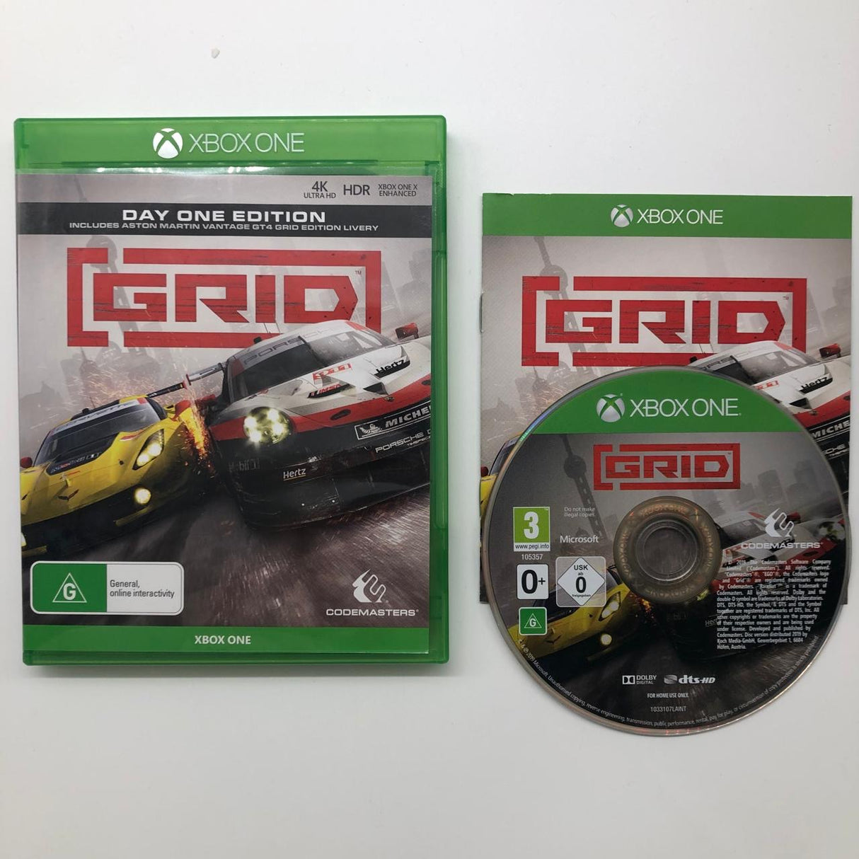 Grid Day One Edition Xbox One Game + Manual PAL 28A4 - Trippy Trades 