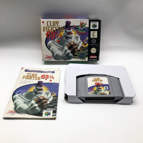 Clay Fighter 63 ⅓ Nintendo 64 N64 Game Boxed Complete PAL 9JE4 - Trippy Trades 