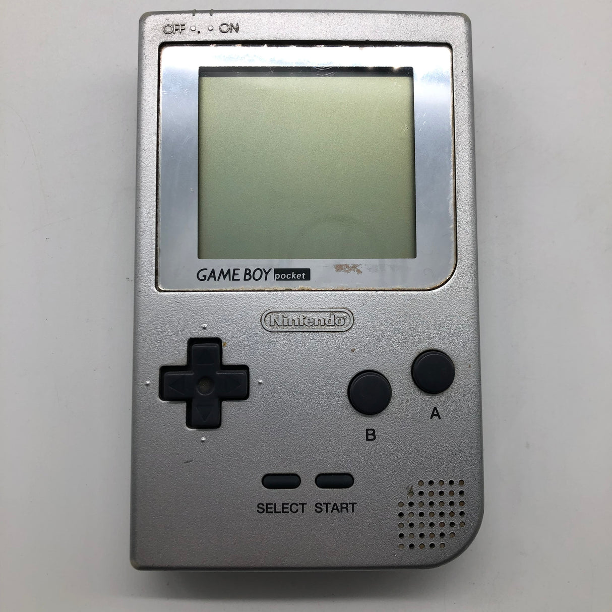 Nintendo Gameboy Pocket Silver Handheld Console 25AU4