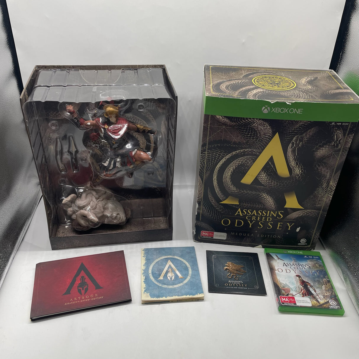 Assassin's Creed Odyssey Medusa Edition Xbox One Game + Figure Boxed PAL