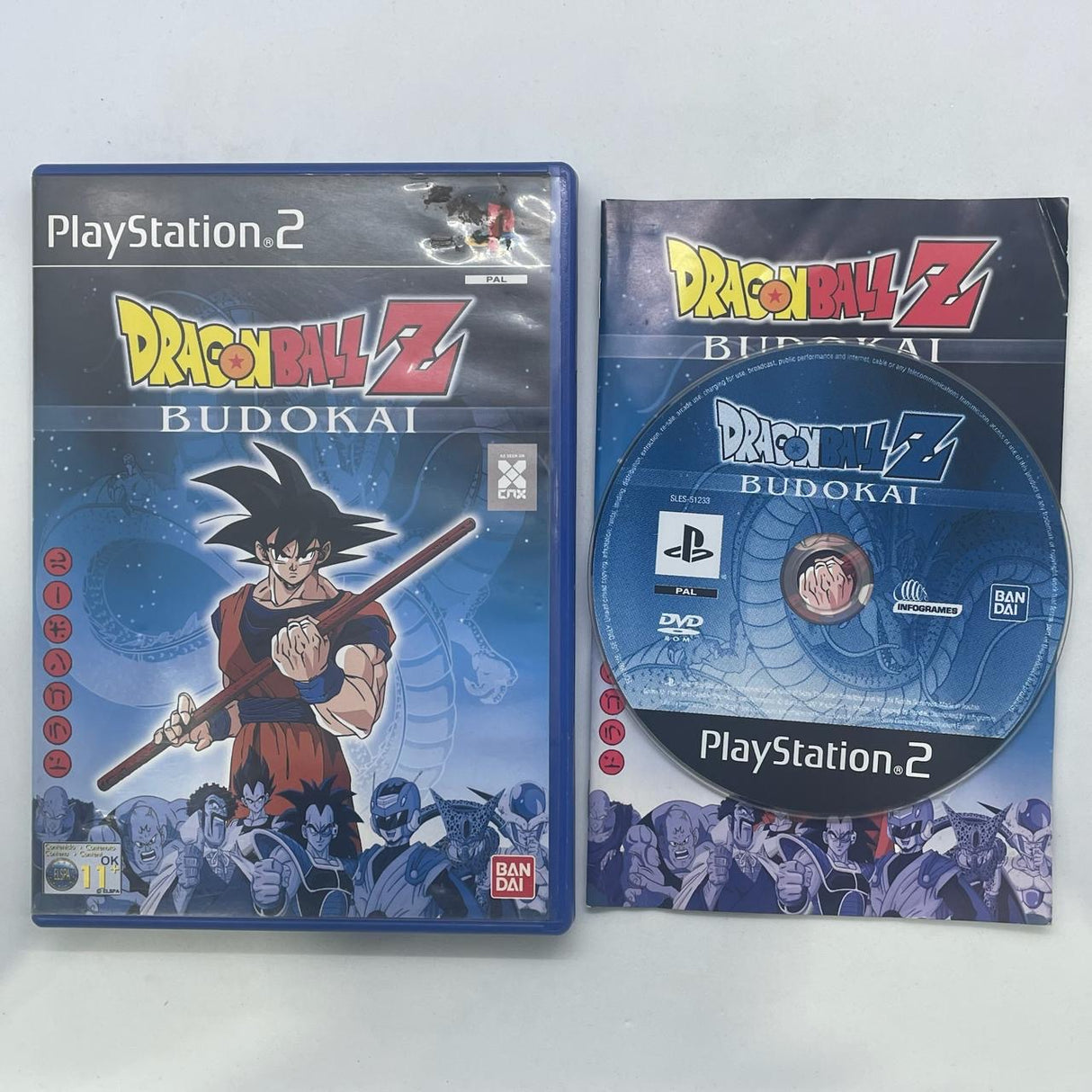 Dragon Ball Z Budokai PS2 Playstation 2 Game + Manual PAL