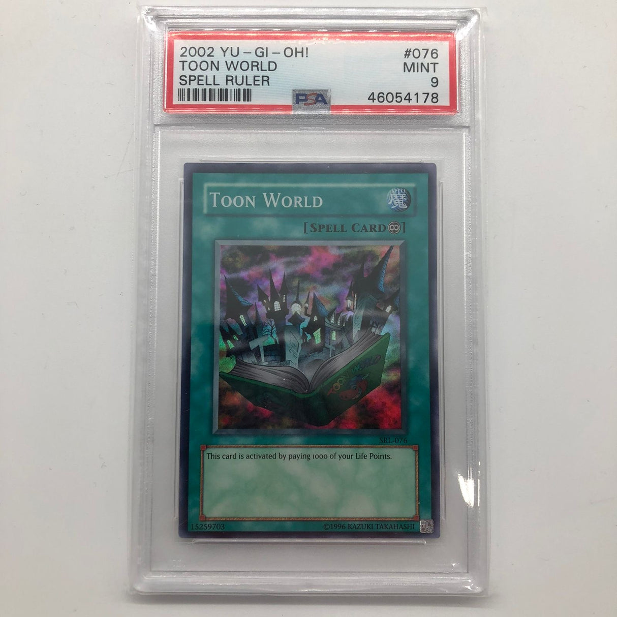 Yugioh Toon World card SRL-076 Graded PSA 9