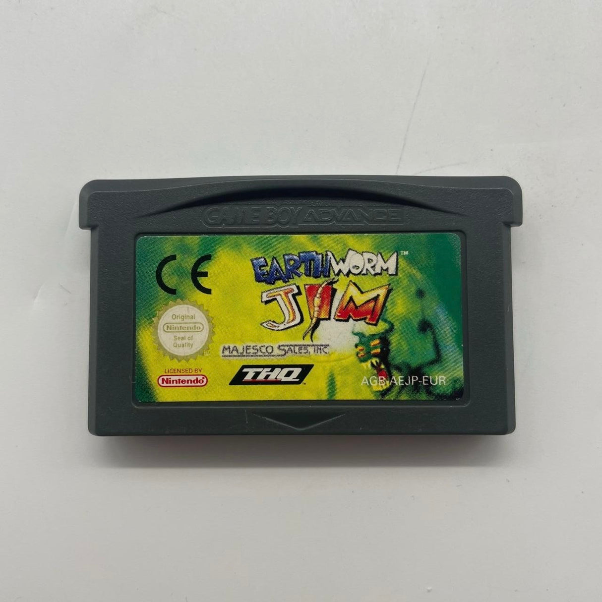 Earthworm Jim Nintendo Gameboy Advance GBA Game Cartridge