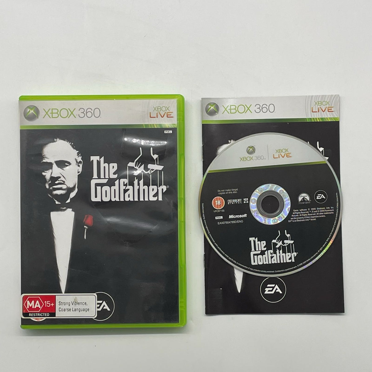 The Godfather Xbox 360 Game + Manual PAL