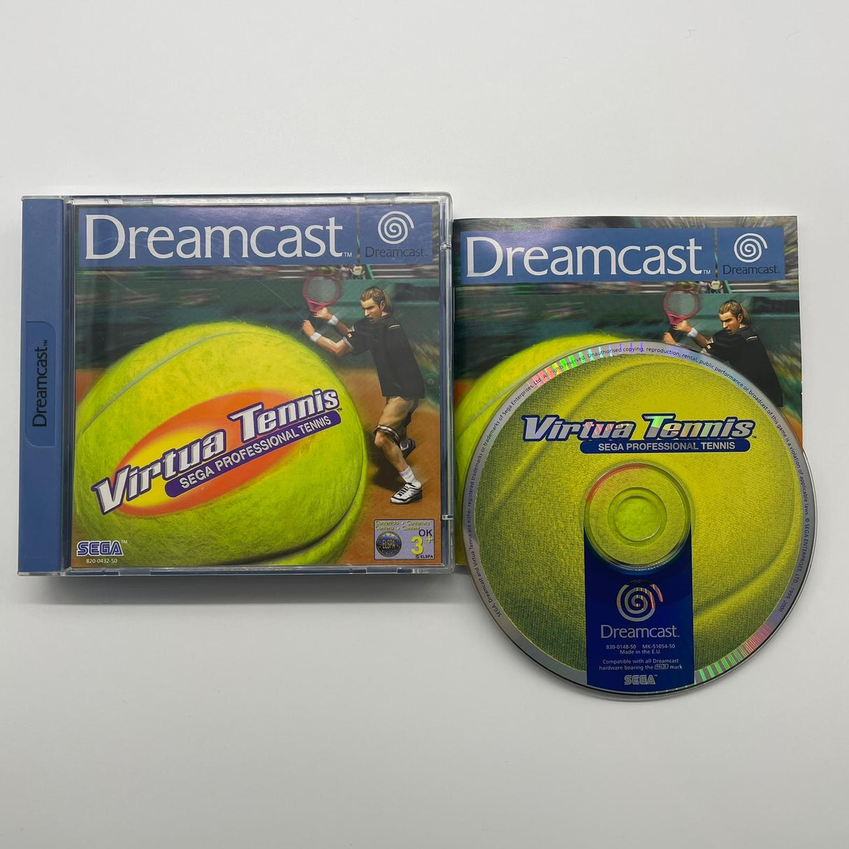 Virtua Tennis Sega Professional Tennis Sega Dreamcast Game + Manual PAL - Trippy Trades 