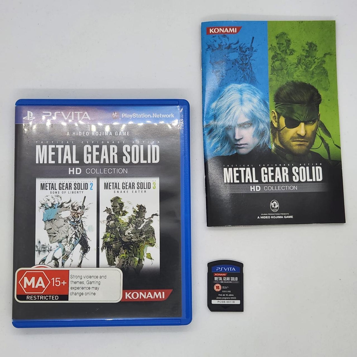 Metal Gear Solid HD Collection PS Vita Playstation Game + Manual