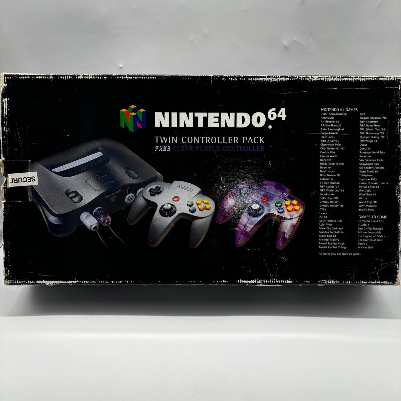 Nintendo 64 Console with 3 games and 2 controllers shops