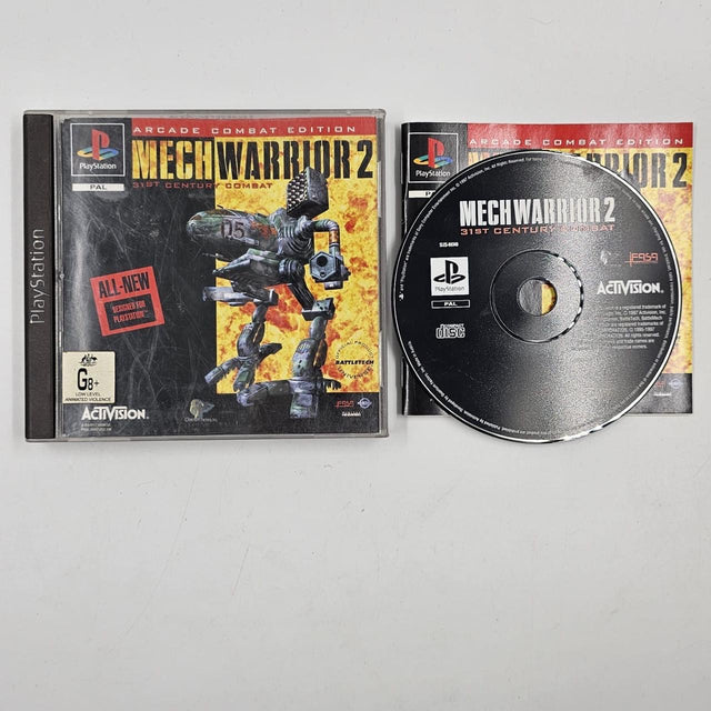 Mech Warrior 2 PS1 Playstation 1 Game + Manual PAL 16JE4 - Trippy Trades 