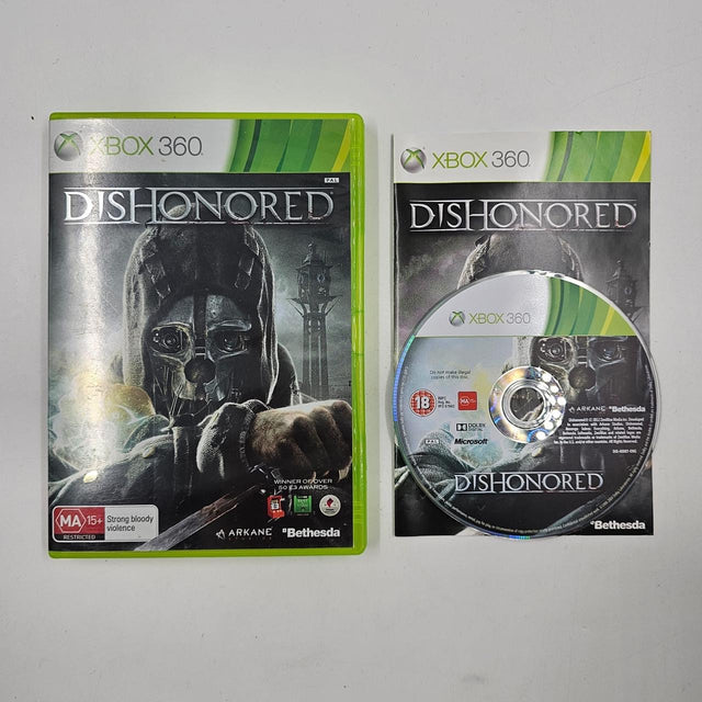 Dishonored Xbox 360 Game + Manual PAL 9JE4 - Trippy Trades 